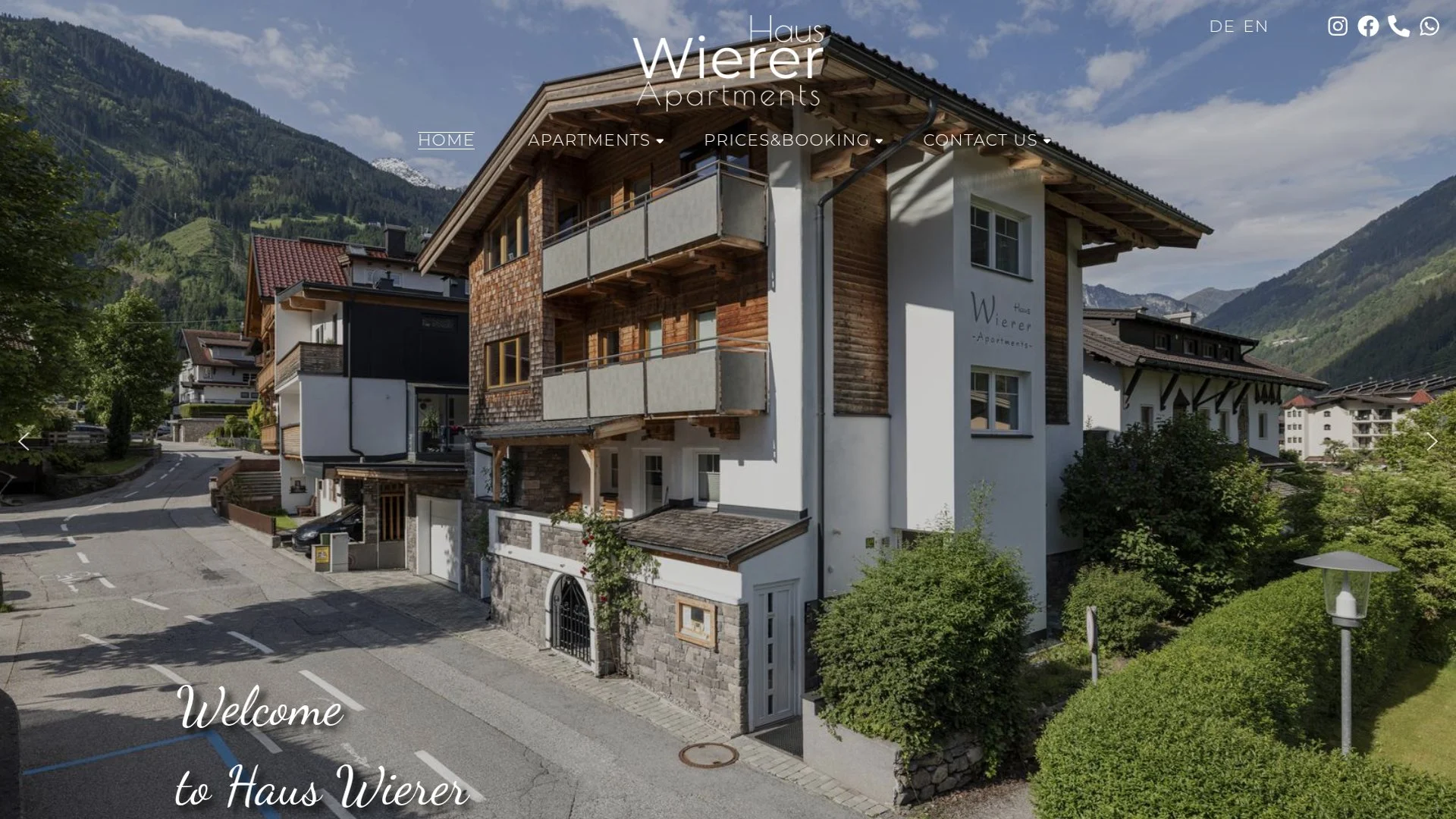 Haus Wierer Website