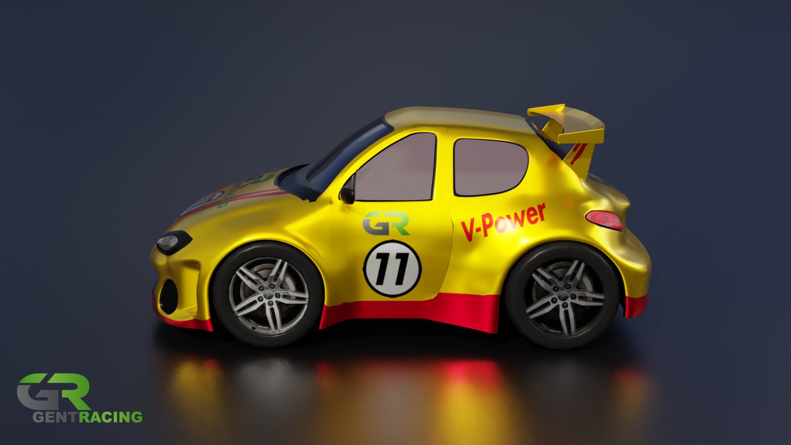 Low Poly cars for Gent-racing